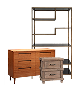 Столи, серванти, письмові столи та книжкові шафи