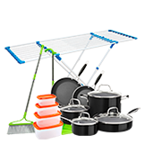 Кухонне приладдя, товари для дому та господарства і приладдя для закладів громадського харчування