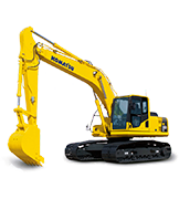 Механічні лопати, екскаватори та ковшові навантажувачі, гірнича техніка